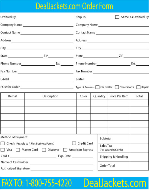 offline order form offline form