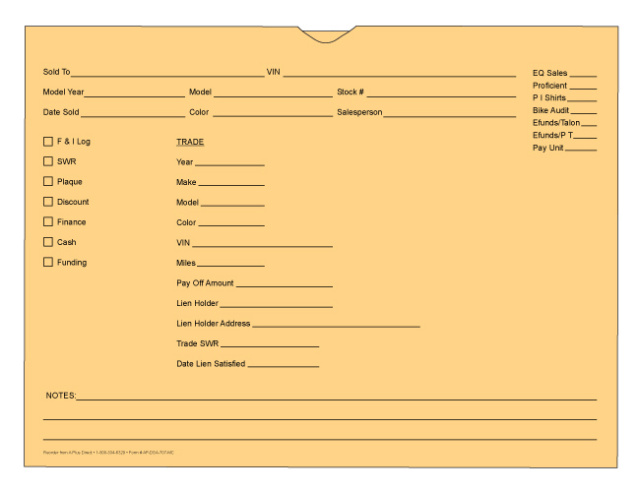 DSA-707-MC * 32# * Motorcycle Dealer